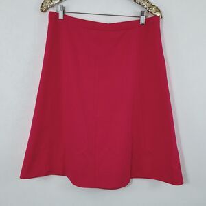 Vintage 70s No Brand Tag Womens Plus Size Hot Pink Midi Skirt Hippie